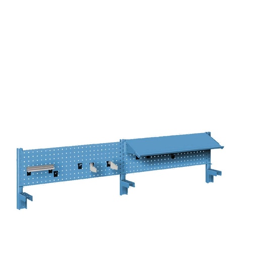 [044953] Panel vertical para banco de trabajo - Dim.: 3000x327h mm - Azul ral 5012