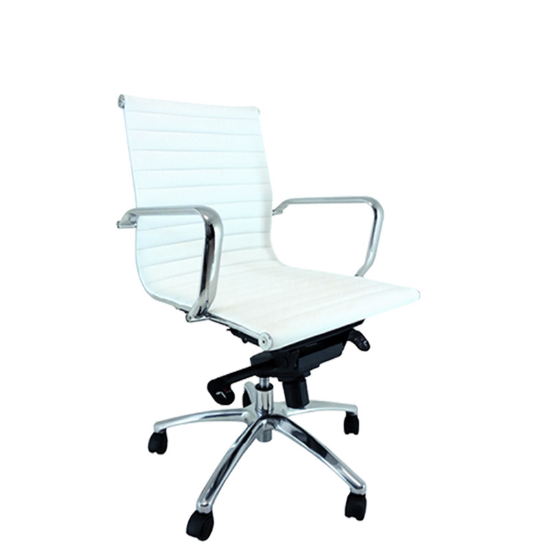 [045053] Sillón gerencia de nappel blanco respaldo bajo - Dim.: 560x530x960h mm - Blanco