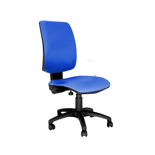 [045070] Silla tapizada para oficina ergonómica y giro 360º - Dim.: 600x530x1160h mm - Azul