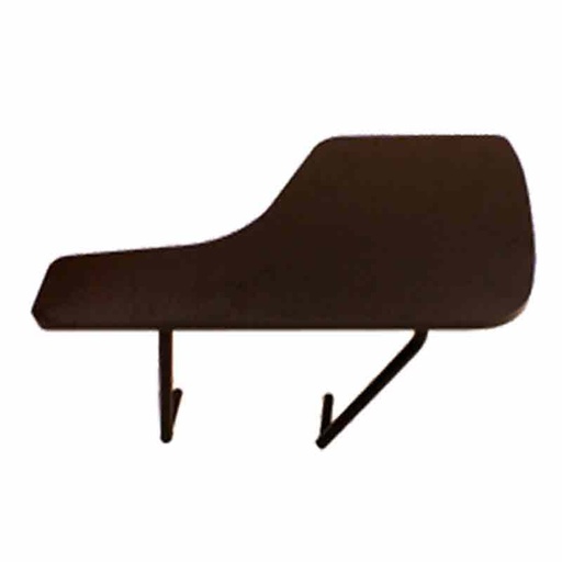 [045110] Reposa-brazos para silla de colectividades compuesto por soporte y mesa - Negro