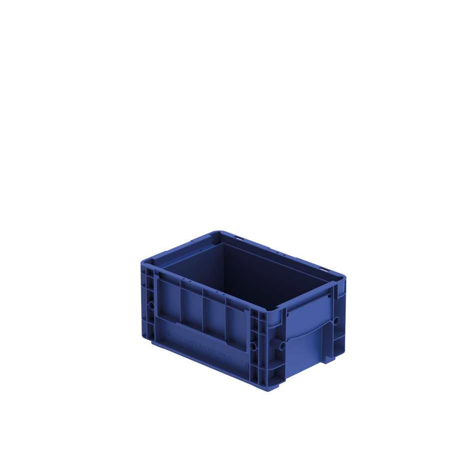 [045395] Caja plástica Eurobox para el sector automoción serie KLT de fondo liso (no perforado) - Dim.: 300x200x147,5h mm - Azul oscuro