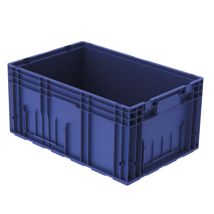 [045401] Caja plástica Eurobox para el sector automoción serie KLT-R de fondo reforzado - Dim.: 600x400x280h mm - Azul oscuro