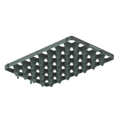 [045449] Divisor superior para caja Eurobox Basicline de 600x400 mm - Dim. hueco: (40x) 66x67 mm - Gris