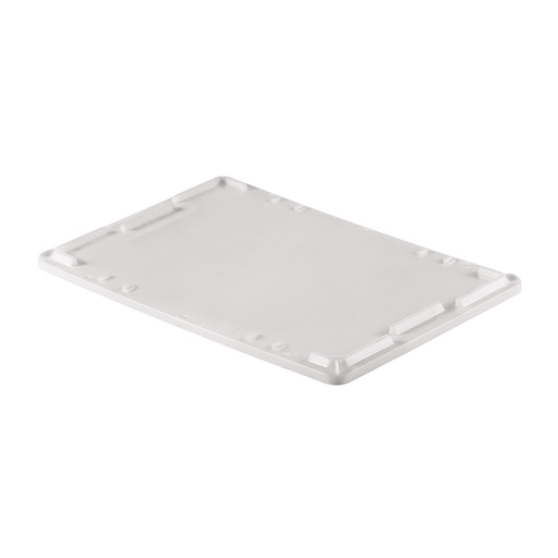 [045464] Tapa plástica para caja Eurobox cónica - Dim.: 600x400 mm - Blanco