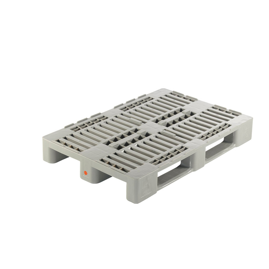 [045496] Palet plástico higiénico (carga max. 5.000 Kg) - Dim.: 1200x800x160h mm - Gris