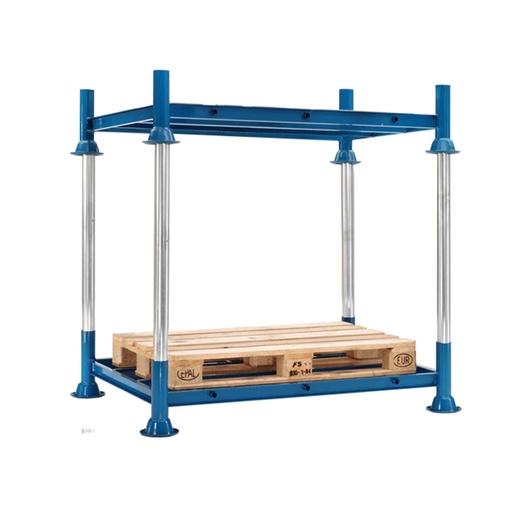 [045638] Estantería de gran carga desmontable - Dim.: 1550x1185x1630h mm - Azul ral 5019