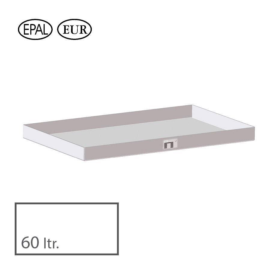 [045666] Cubeta colectora norma Europa 60 l - Dim.: 1200x600x120h mm - acero inoxidable