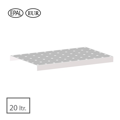 [045668] Rejilla para cubeta norma Europa 20 l - Dim.: 600x400x120h mm - acero inoxidable