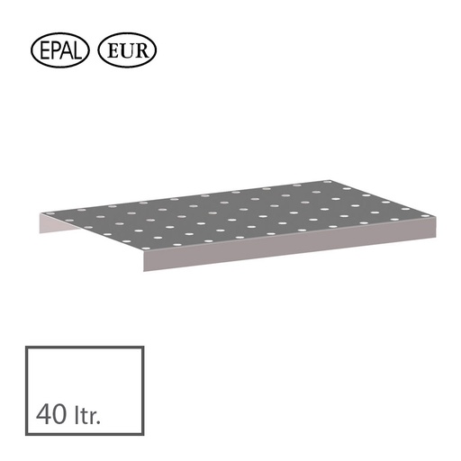 [045669] Rejilla para cubeta norma Europa 40 l - Dim.: 800x600x120h mm - acero galvanizado