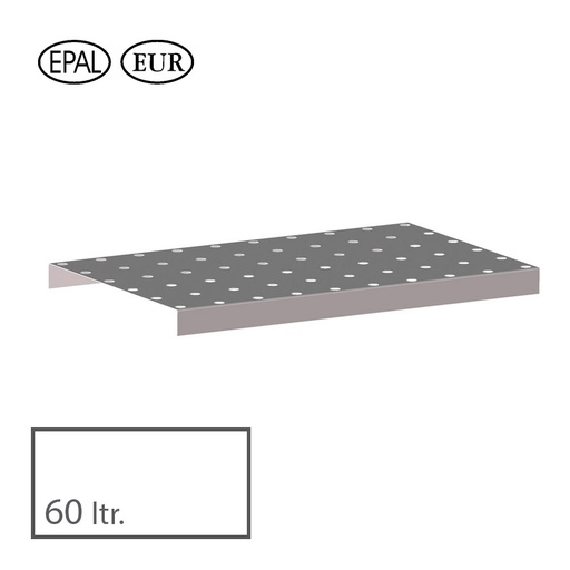 [045673] Rejilla para cubeta norma Europa 60 l - Dim.: 1200x600x120h mm - acero galvanizado