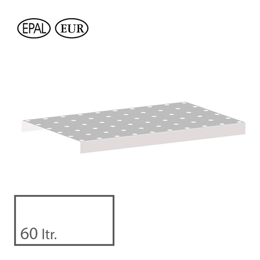 [045674] Rejilla para cubeta norma Europa 60 l - Dim.: 1200x600x120h mm - acero inoxidable