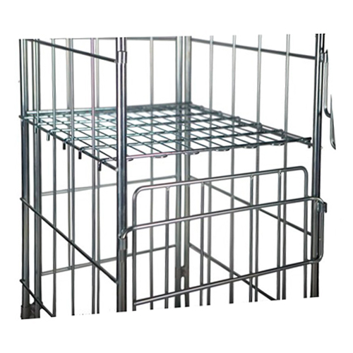 [045773] Estante metálico para roll contenedor para lavandería - Dim.: 680x800 mm - Acero cincado