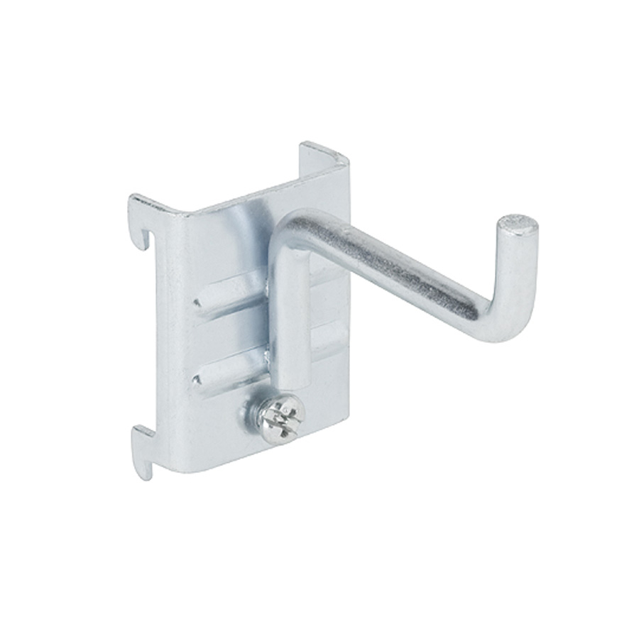 [045873] Pack de 5 ganchos porta herramientas para panel perforado - Dim.: Ø8x200 mm - Acero cincado