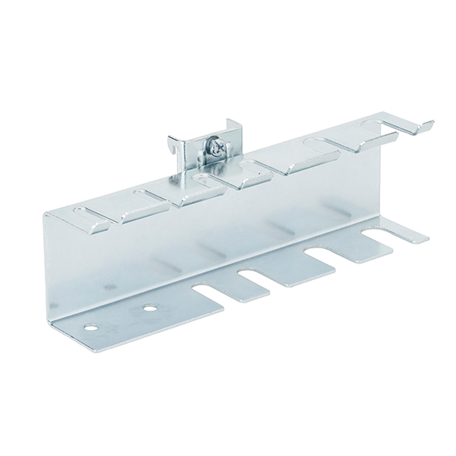 [045874] Soporte metálico porta herramientas para panel perforado - Dim.: Ø8x200 mm - Acero cincado