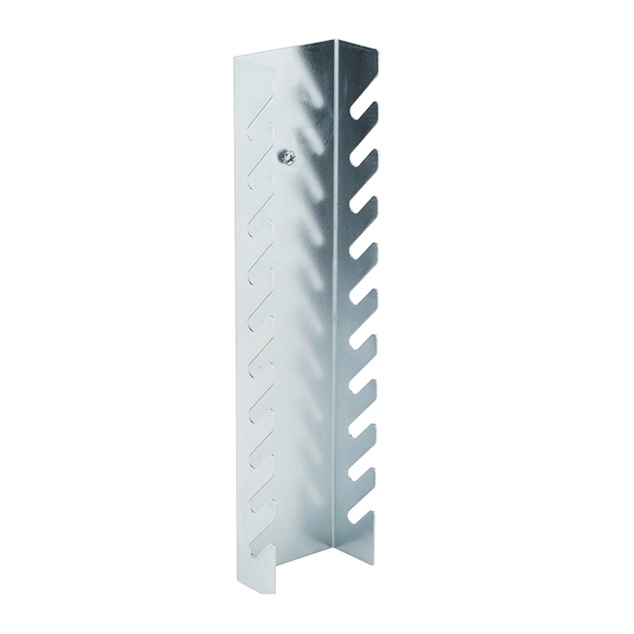 [045876] Soporte porta herramientas para panel perforado - Dim.: 290x70 mm - Acero cincado
