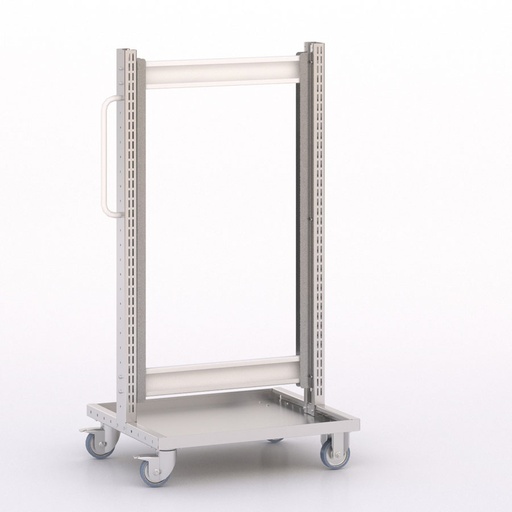 [045889] Carro modular serie Unibox vacío - Dim.: 730x613x1365h mm - Gris ral 7035