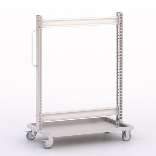 [045960] Carro modular serie Openbox (vacío) - Dim.: 1035x613x1365h mm - Cincado y Gris ral 7035