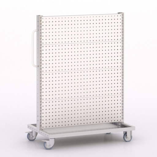 [046017] Carro modular con paneles perforados para herramientas - Dim.: 1035x613x1365h mm - Cincado y Gris ral 7035