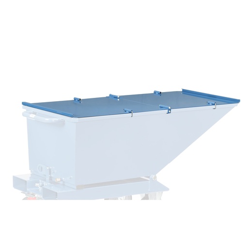 [046076] Tapa para contenedor de virutas serie estándar de Dim.: 1200x652x413h mm - Azul ral 5007