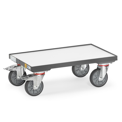 [046085] Base rodante para cajas ESD - Dim. plataforma 605 x 405 mm - Gris oscuro ral 7016