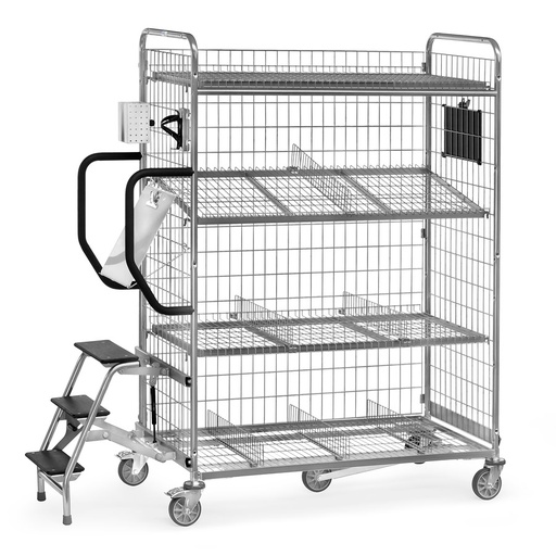 [046136] Carro completo para preparación de pedidos - Dim.: 1491x690x1825h mm - acero galvanizado