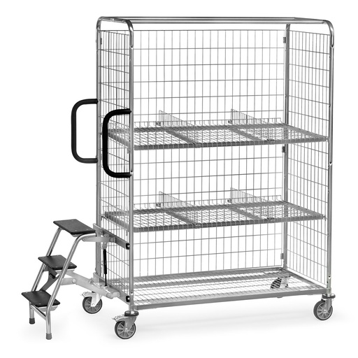 [046139] Carro completo para preparación de pedidos - Dim.: 1491x690x1825h mm - acero galvanizado