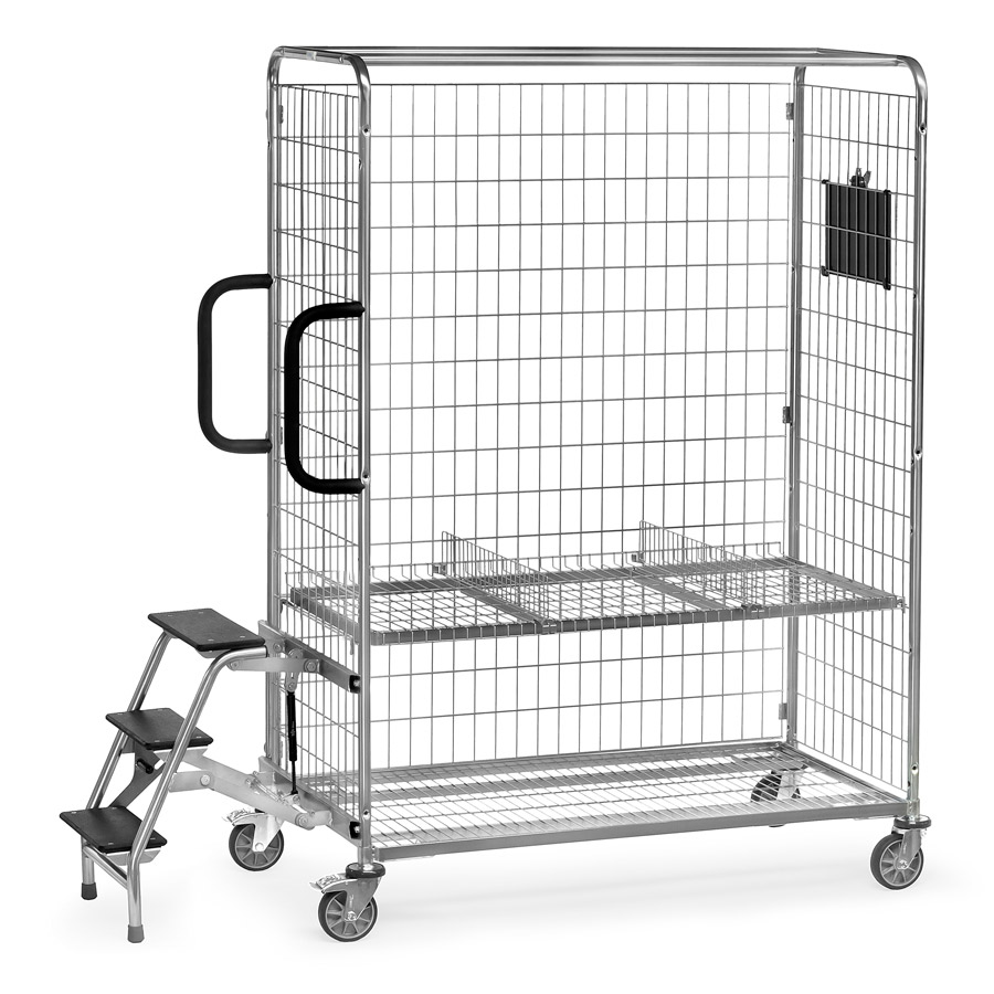 [046140] Carro completo para preparación de pedidos - Dim.: 1491x690x1825h mm - acero galvanizado
