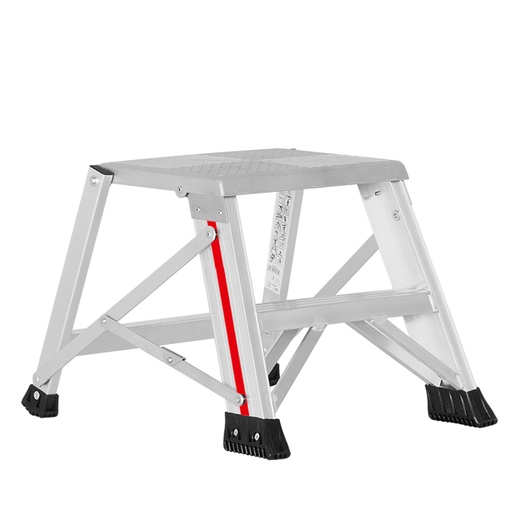 [046267] Pedestal plegable para uso profesional con 2 peldaños - Dim.: 580x530x420h mm - Aluminio