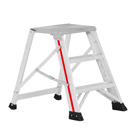 [046268] Pedestal plegable para uso profesional con 3 peldaños - Dim.: 720x560x620h mm - Aluminio