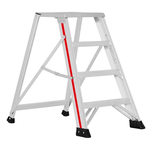 [046269] Pedestal plegable para uso profesional con 4 peldaños - Dim.: 880x600x840h mm - Aluminio