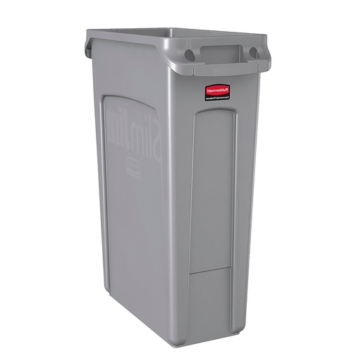 [046439] Contenedor plástico Slim Jim® de 87 lts. para la recogida de residuos - Dim.: 558x279x762h mm - Gris
