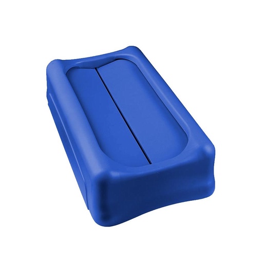 [046452] Tapa plástica para basurera Slim Jim® con 2 puertas basculantes - Dim.: 518x290x127h mm - Azul