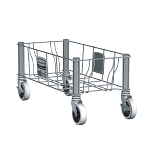 [046456] Carro para basurera de reciclaje sencillo - Dim.: 508x236x228h mm - acero inoxidable 