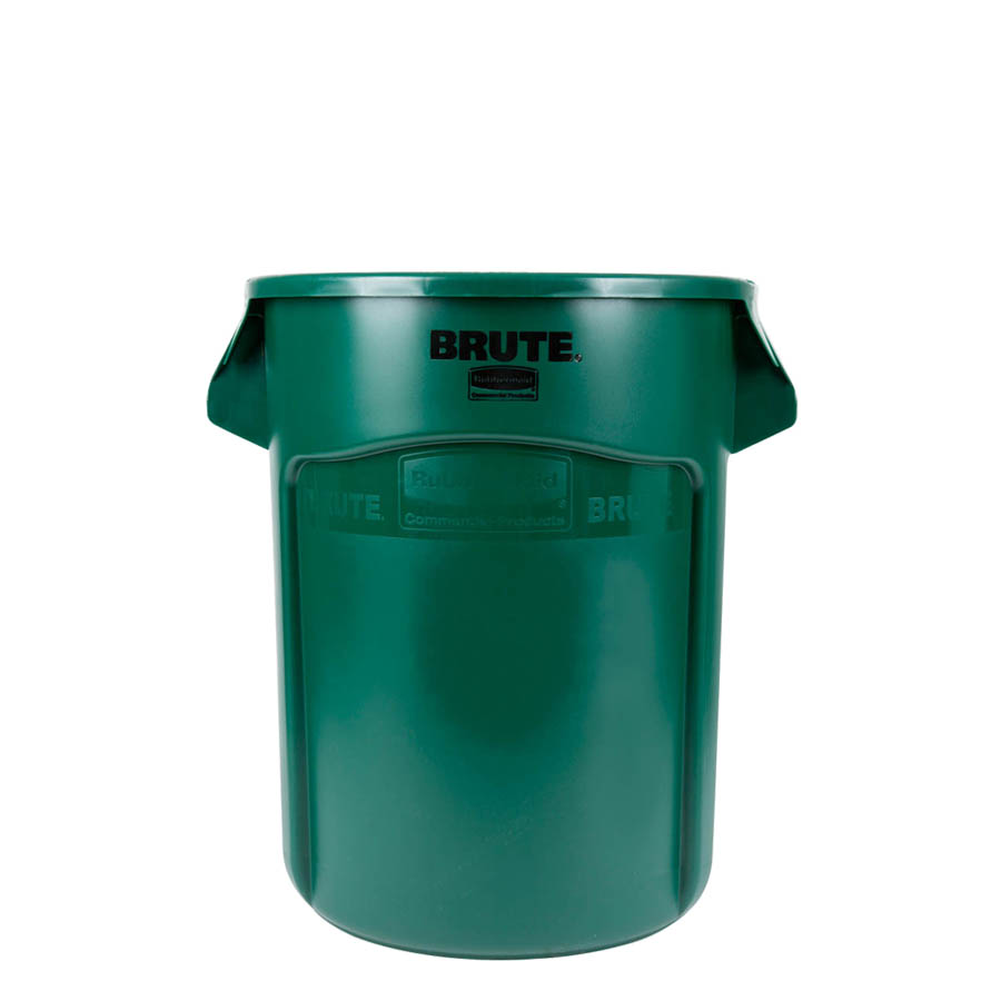 [046477] Contenedor plástico BRUTE de 75,7 lts. para recogida de basuras - Dim.: Ø 495x581h mm - Verde oscuro