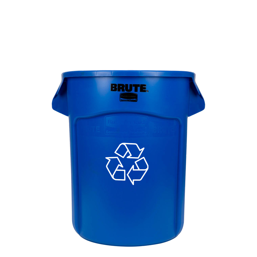 [046478] Contenedor plástico BRUTE de 75,7 lts. para recogida de basuras - Dim.: Ø 495x581h mm - Azul