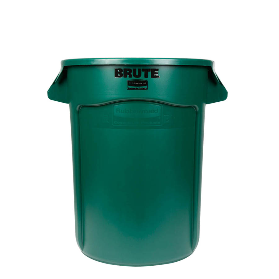 [046479] Contenedor plástico BRUTE de 121,1 lts. para recogida de basuras - Dim.: Ø 559x692h mm - Verde oscuro