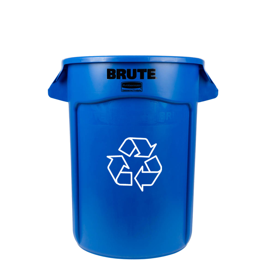 [046482] Contenedor plástico BRUTE de 121,1 lts. para recogida de basuras - Dim.: Ø 559x692h mm - Azul