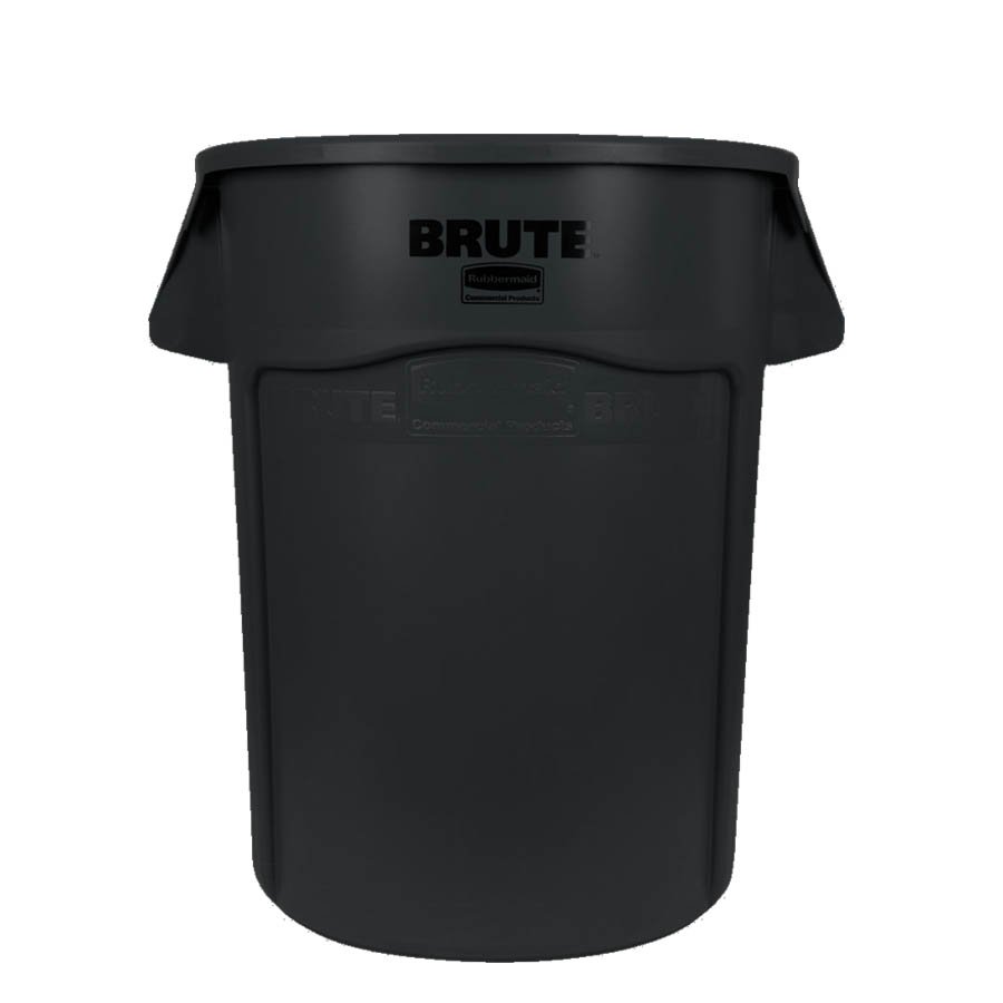 [046483] Contenedor plástico BRUTE de 166,5 lts. para recogida de basuras - Dim.: Ø 610x800h mm - Negro