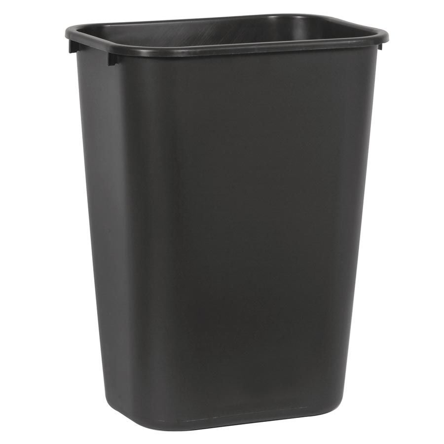 [046499] Papelera de plástico de 39 lts. para la recogida selectiva de residuos - Dim.: 387x279x505h mm - Negro