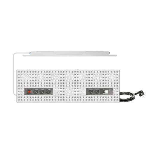 [046562] Regletas y cableado para insertar en panel perforado de 1500 mm compuesto por: