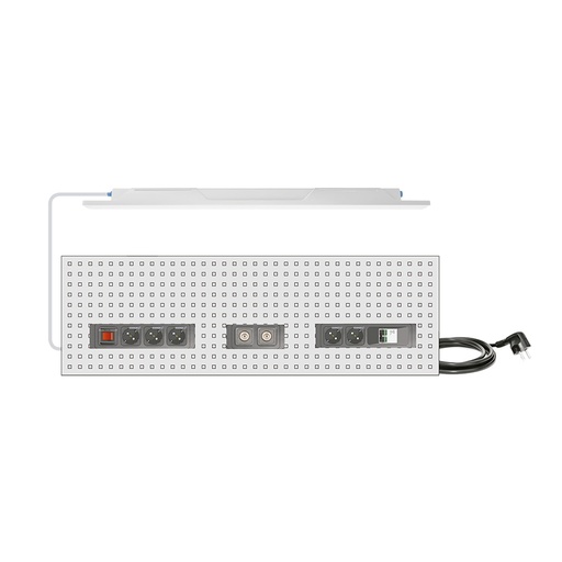 [046563] Regletas y cableado para insertar en panel perforado de 1500 mm compuesto por: