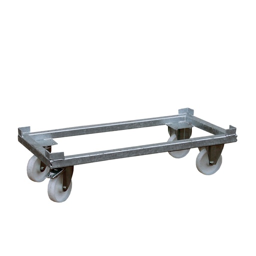 [046591] Rodador para contenedor metálico reforzado de 1 m³ - Dim.: 1200x1200x315h mm - acero galvanizado