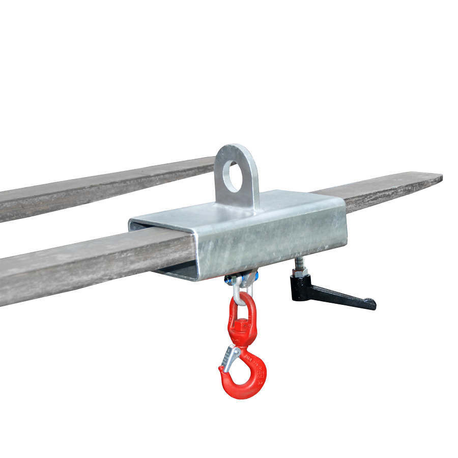 [046832] Implante con gancho para carga y elevación mediante pinzas de carretilla - Dim.: 300x180x325h mm - Galvanizado
