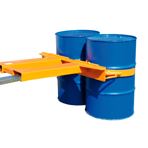 [046869] Implemento tipo pinza para agarre y manipulación de barriles y bidones de 200 lts. metálicos - Dim.: 1230x1350x145h mm - Acero pintado