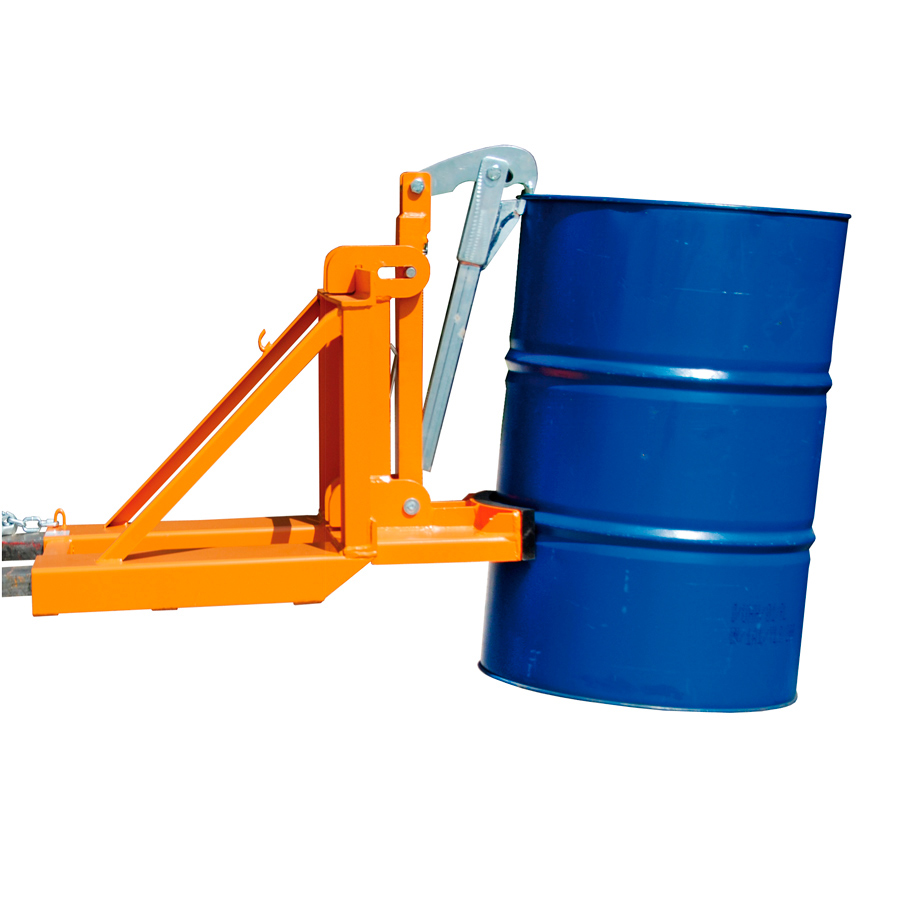 [046880] Implemento tipo gancho para agarre y manipulación barriles y bidones mediante carretilla elevadora - Dim.: 585x1295x925h mm - Acero pintado