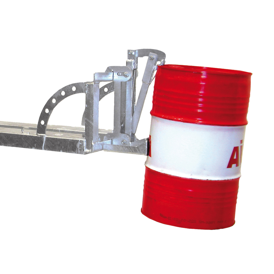 [046894] Implemento tipo gancho para agarre y manipulación barriles y bidones mediante carretilla elevadora - Dim.: 405x1050x560h mm - Acero galvanizado