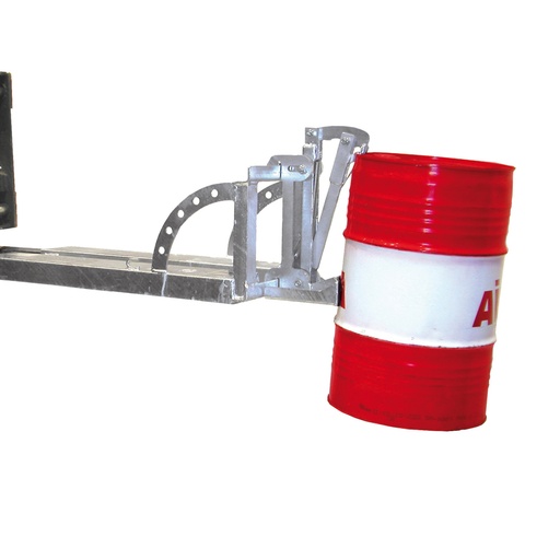 [046894] Implemento tipo gancho para agarre y manipulación barriles y bidones mediante carretilla elevadora - Dim.: 405x1050x560h mm - Acero galvanizado