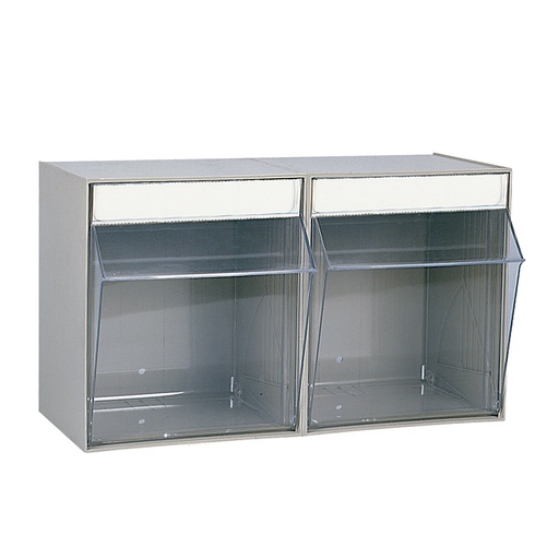 [047035] Cajonera plástica Basbox con 2 cajones basculantes - Dim.: 600x305x350h mm - Gris
