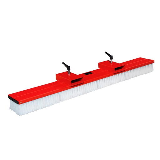 [047041] Escoba para pinzas de carretilla elevadora - Dim.: 2000x305x235h mm - Rojo ral 3000