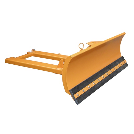 [047047] Pala quitanieves articulada con labio de goma para carretilla elevadora - Dim. pala: 1800x720h mm - Naranja ral 2000